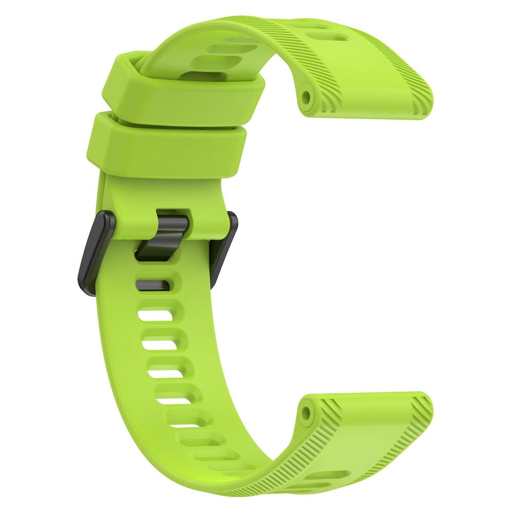 Garmin Stropp 22 mm Silikon Rillet - Lime Grønn