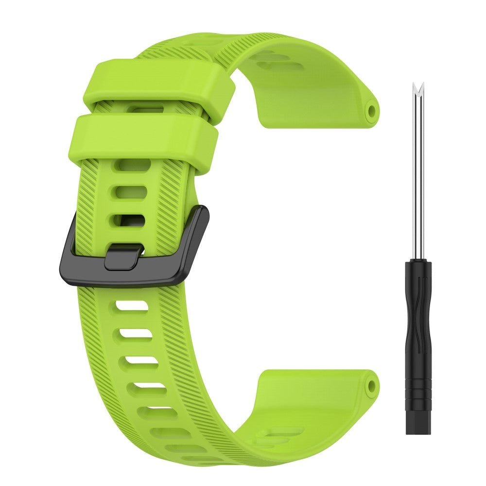 Garmin Stropp 22 mm Silikon Rillet - Lime Grønn