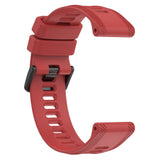 Garmin Stropp 22 mm Silikon Rillet - Rød