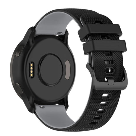 Smartwatch Silikone Rem (22mm) Gitter - Svart / Grå