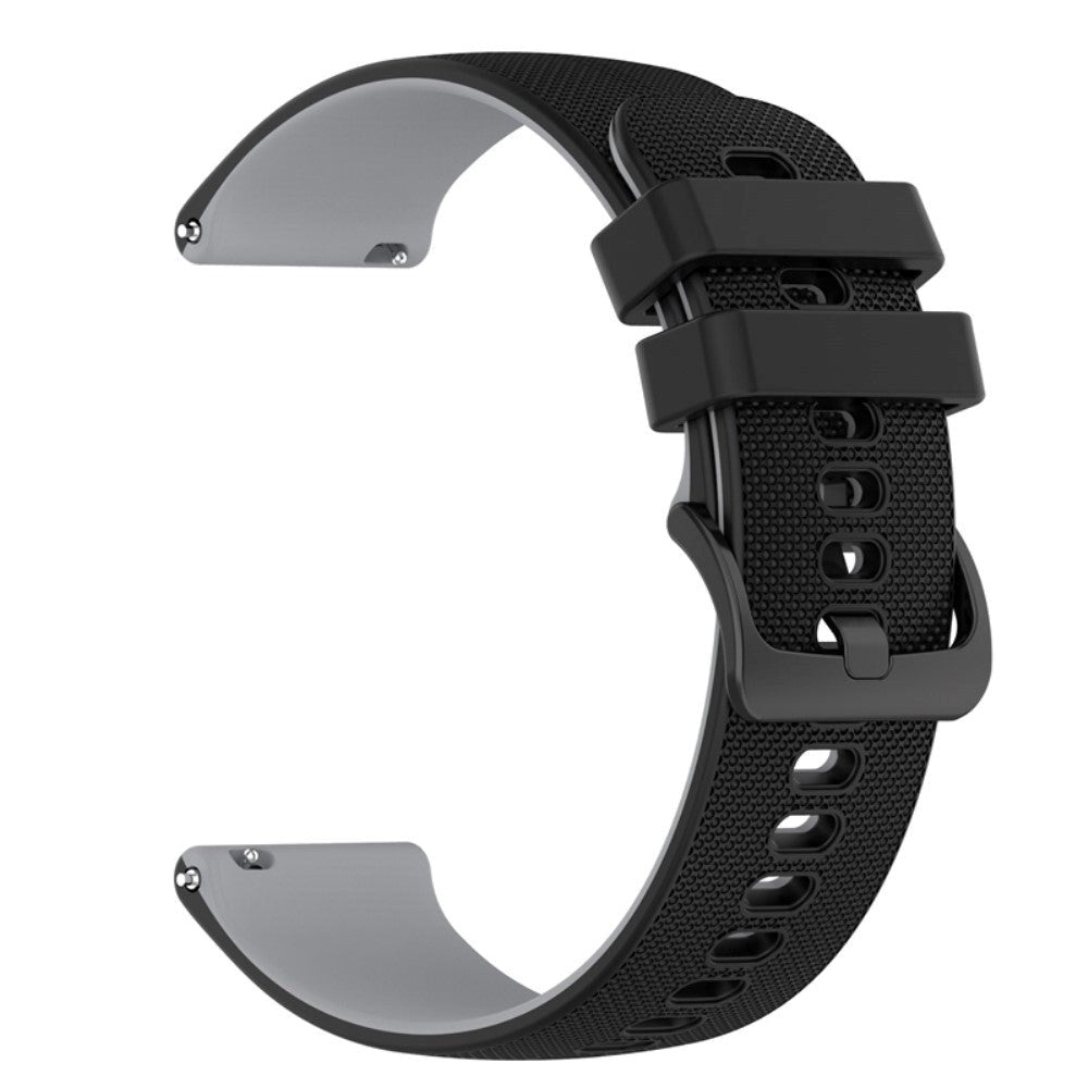 Smartwatch Silikone Rem (22mm) Gitter - Svart / Grå