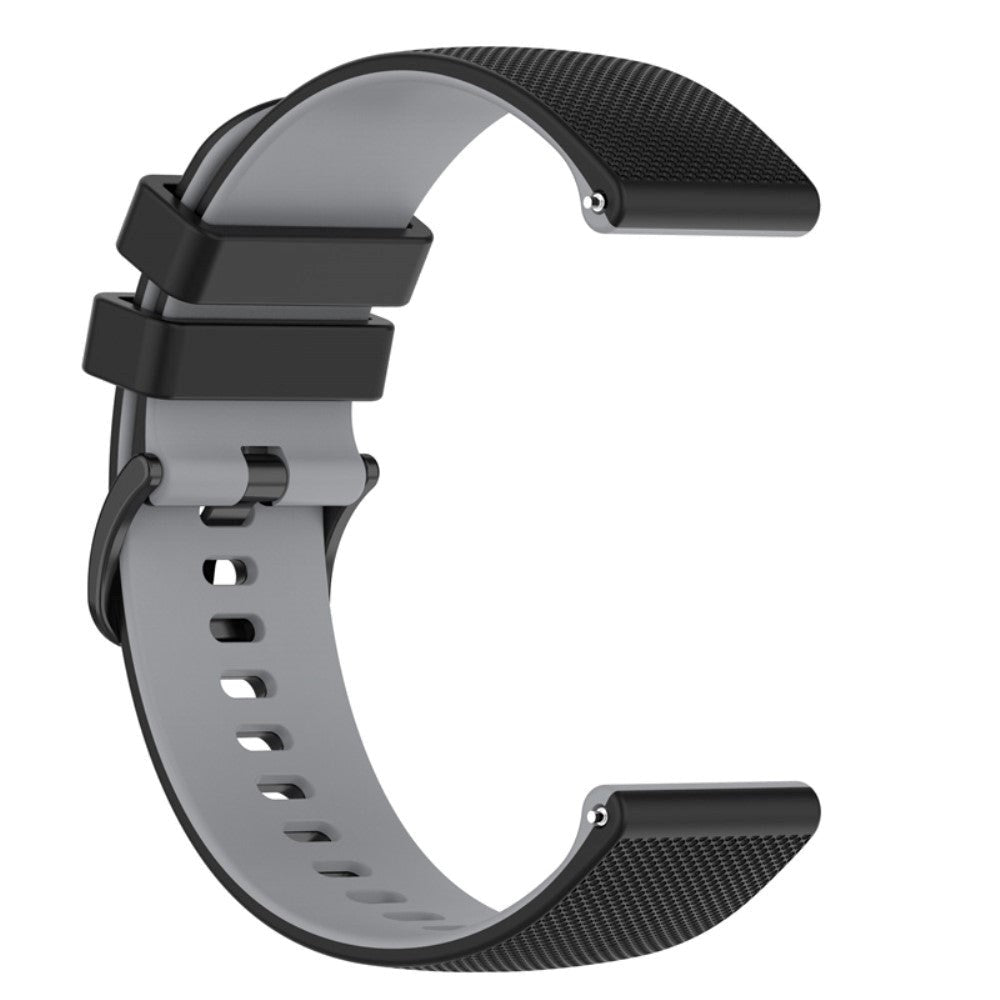 Smartwatch Silikone Rem (22mm) Gitter - Svart / Grå