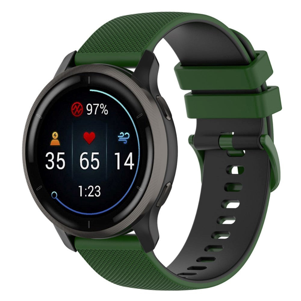 Smartwatch Silikonrem (22 mm) Gitter- Grønn / Svart