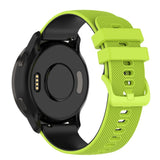 Smartwatch Silikone Rem (22mm) Gitter - Lime Grønn / Svart