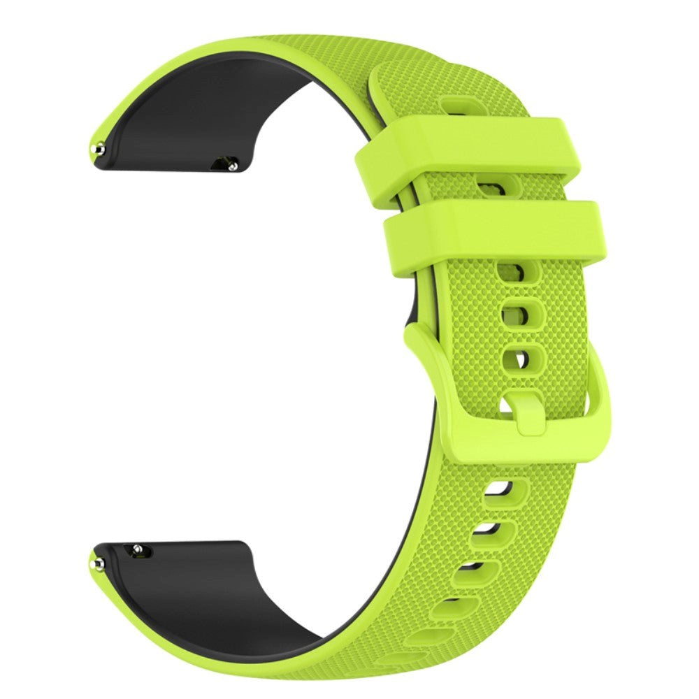 Smartwatch Silikone Rem (22mm) Gitter - Lime Grønn / Svart