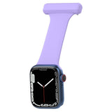 Apple Watch (38/40/SE/41/42mm) Silikon Pleieklokkerem - Lilla