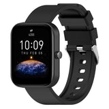 Universal Silikon Smartwatch Rem (20mm) m. Metallspenne - Svart