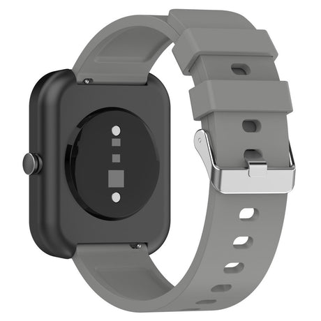 Universal Silikon Smartwatch Rem (20mm) m. Metallspenne - Grå