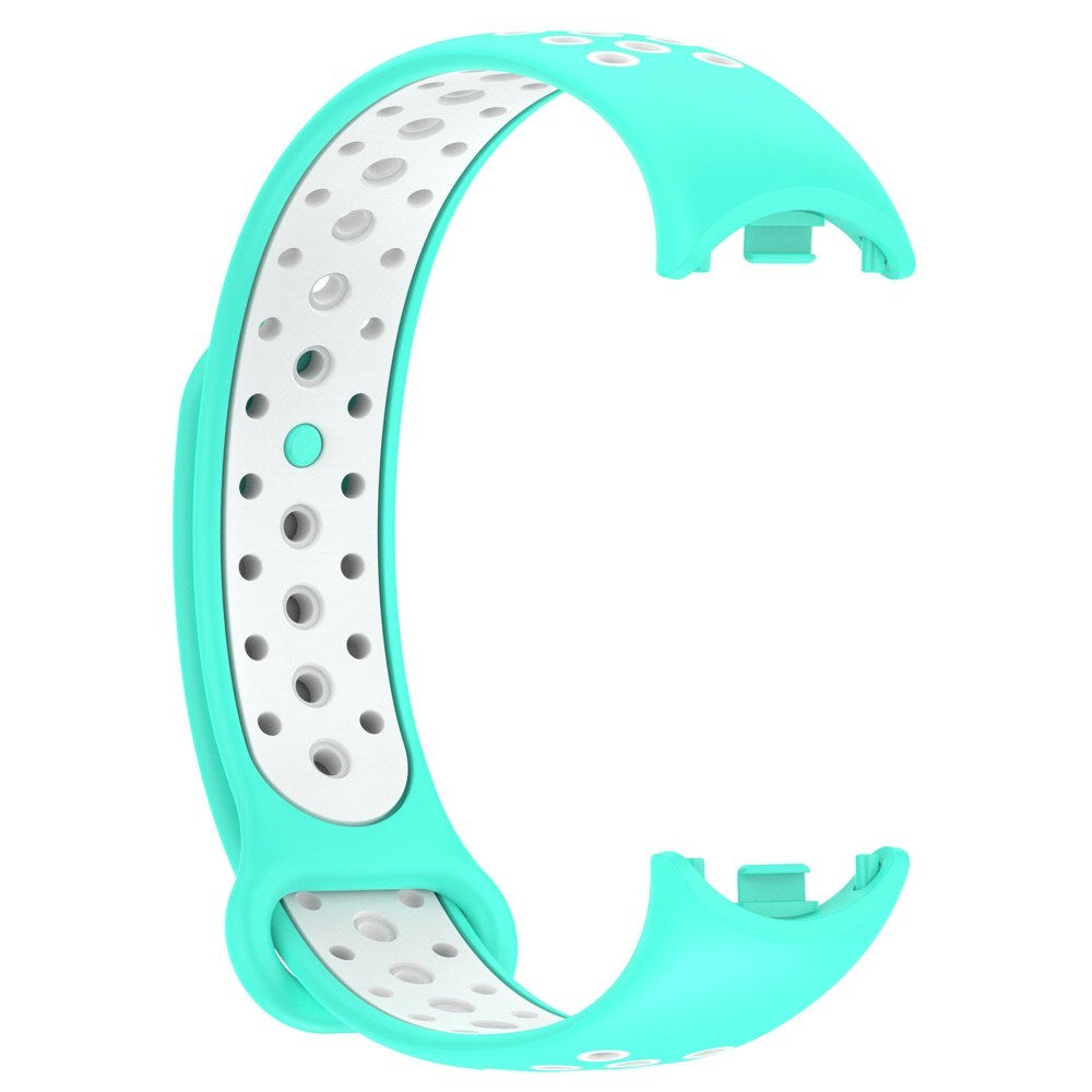 Xiaomi Smart Band 10 / 9 / 8 / NFC Silikon Klokkereim - Turkis / Hvit