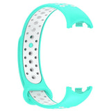 Xiaomi Smart Band 10 / 9 / 8 / NFC Silikon Klokkereim - Turkis / Hvit