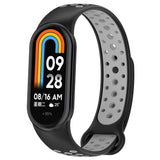 Xiaomi Smart Band 10 / 9 / 8 / NFC Silikon Klokkereim - Svart / Grå