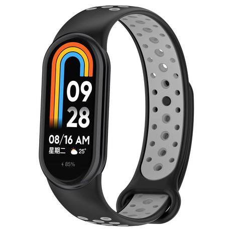 Xiaomi Smart Band 9 / 9 NFC / 8 / 8 NFC Silikon Klokkereim - Svart / Grå