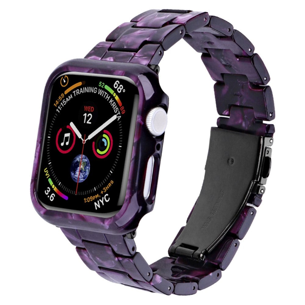 Apple Watch 9/8/7 (41mm) Harpi Stropp & Deksel - Lilla