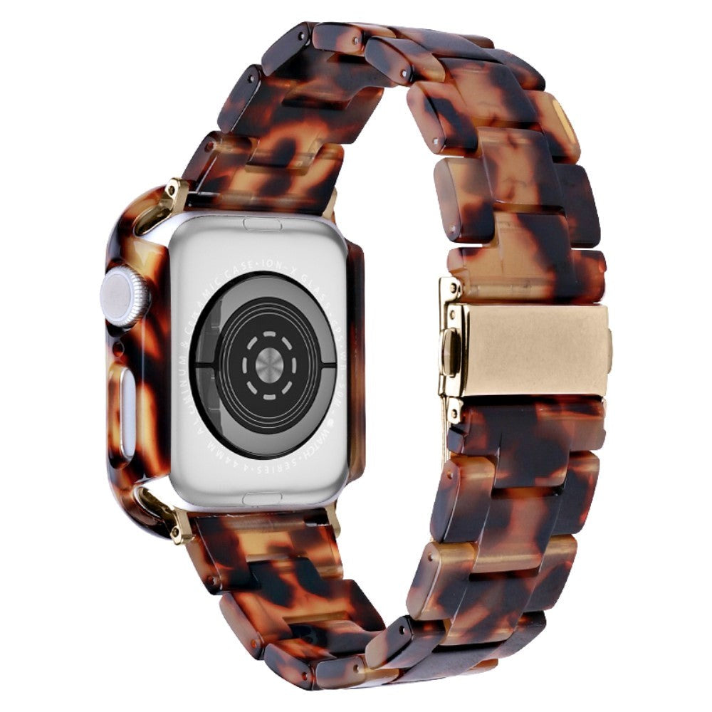 Apple Watch 9/8/7 (45mm) Harpi Stropp & Deksel - Svart / Brun