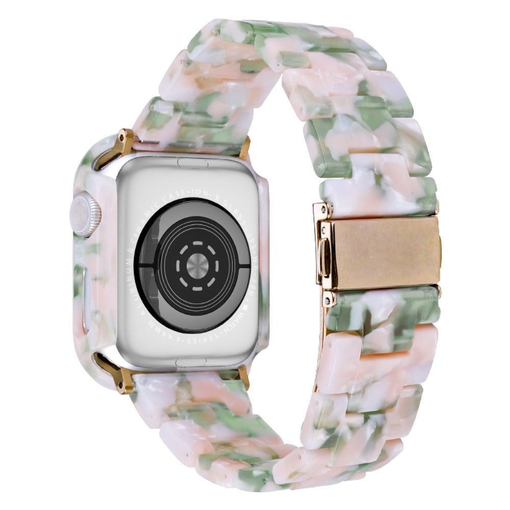 Apple Watch 9/8/7 (45mm) Harpi Stropp & Deksel - Pink / Grønn