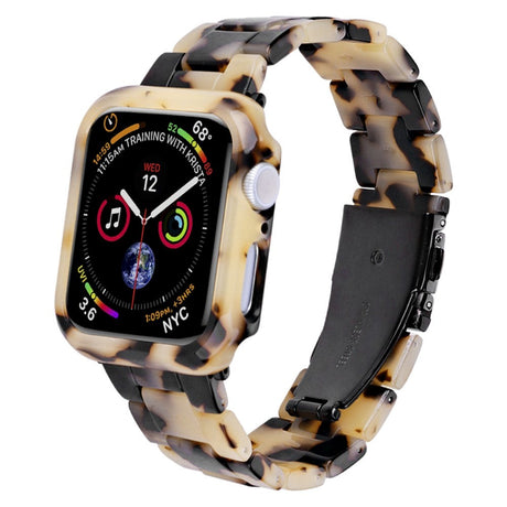 Apple Watch 9/8/7 (45mm) Harpi Stropp & Deksel - Svart / Beige