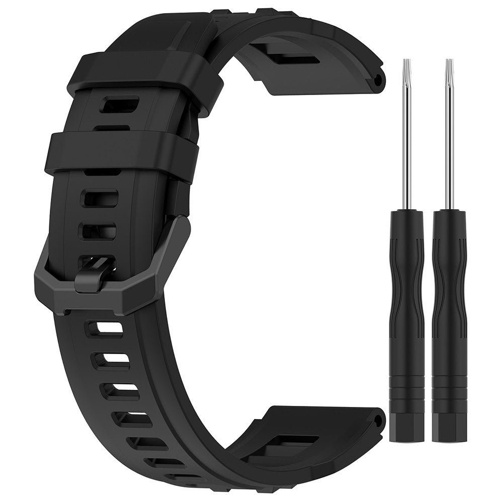 Amazfit T-Rex Ultra Silikone Rem m. Monteringsverktøy – Svart