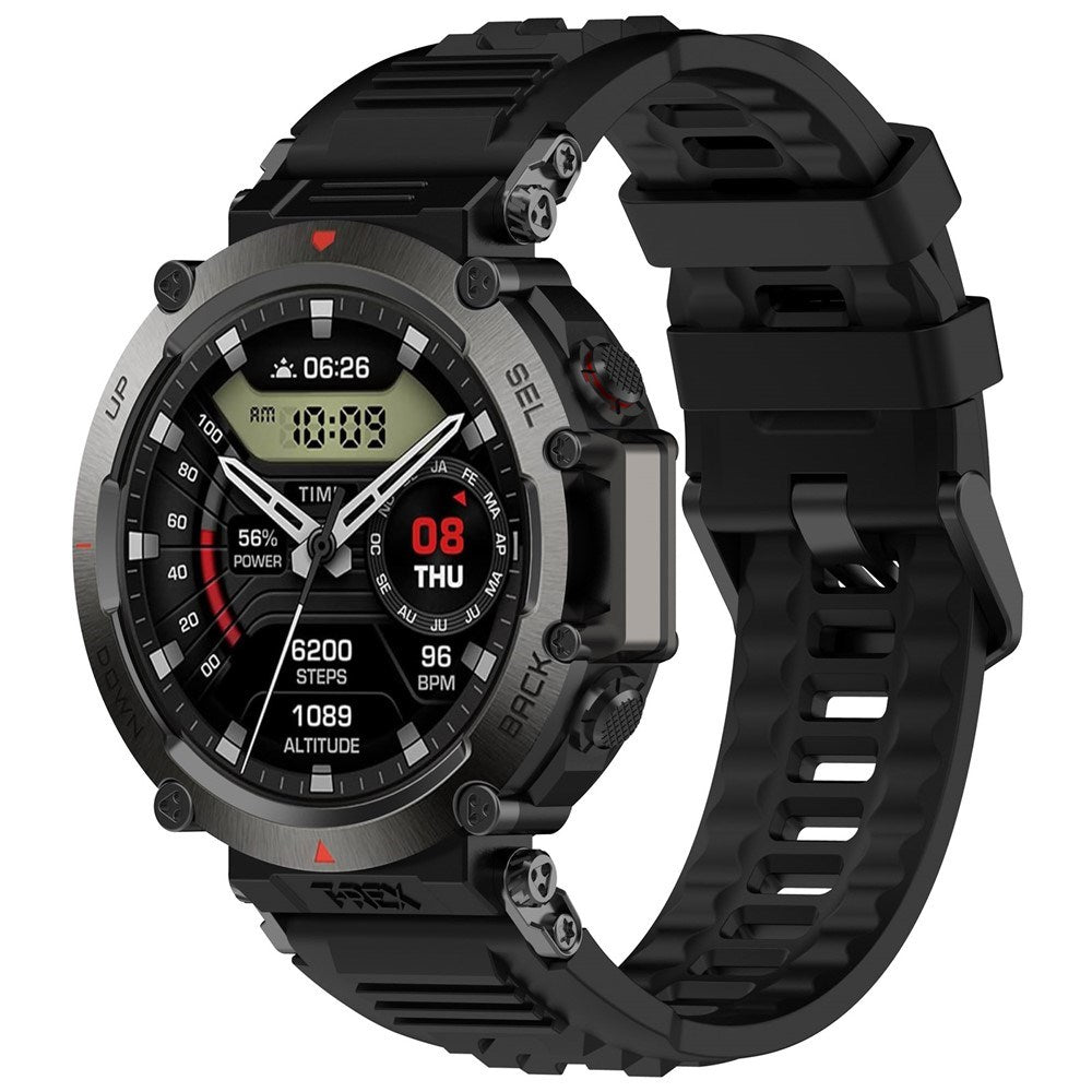Amazfit T-Rex Ultra Silikone Rem m. Monteringsverktøy – Svart