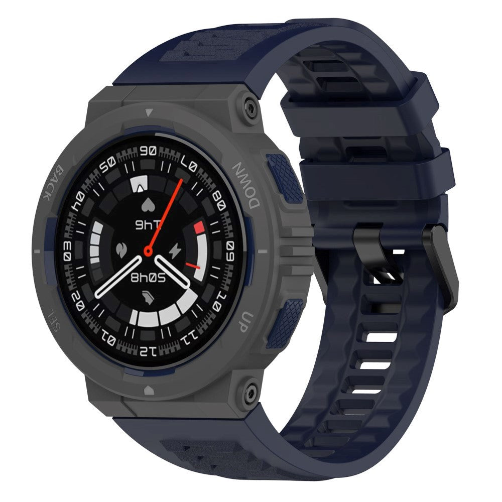 Amazfit Active Edge Silikonstropp inkl. Pin - Mørke Blå