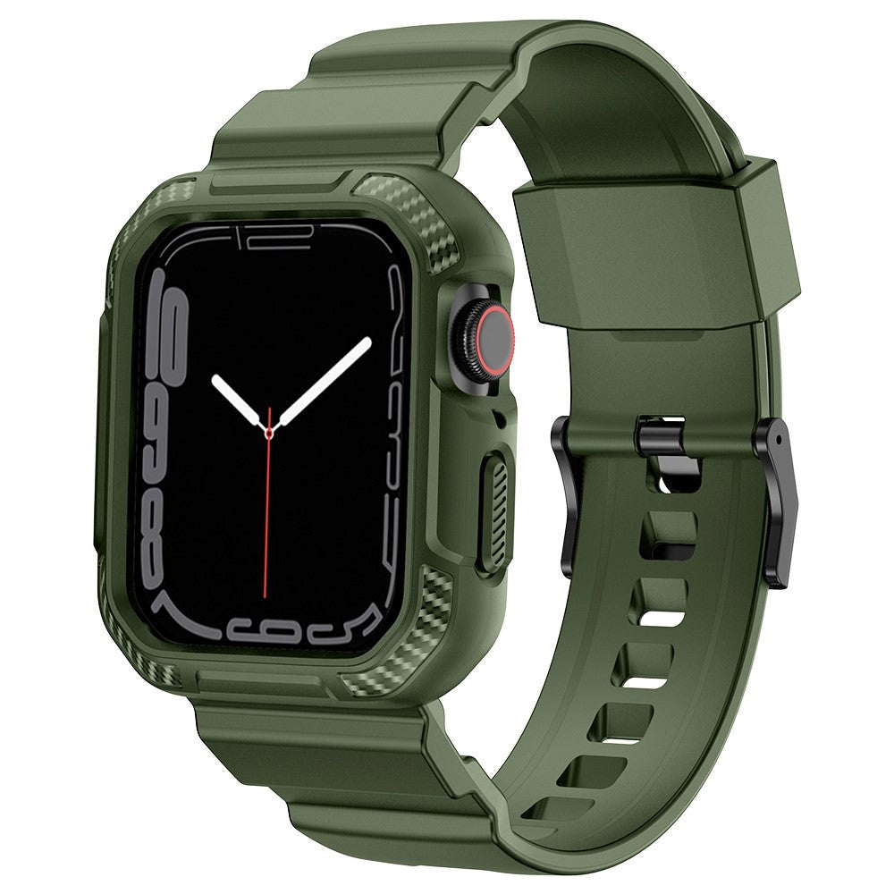 Apple Watch (42/44/SE/45mm) Plast Stropp & Deksel - Grønn