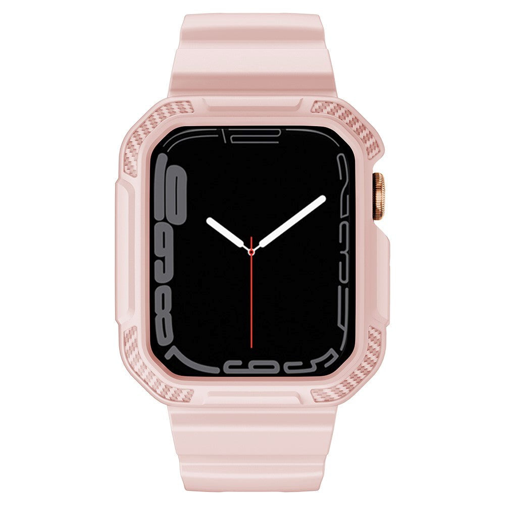 Apple Watch (38/40/SE/41MM) Plast Stropp & Deksel - Rosa