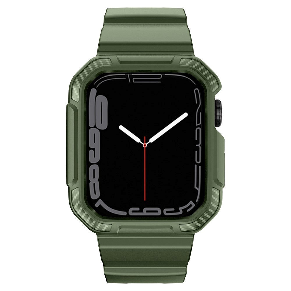 Apple Watch (38/40/SE/41MM) Plast Stropp & Deksel - Grønn