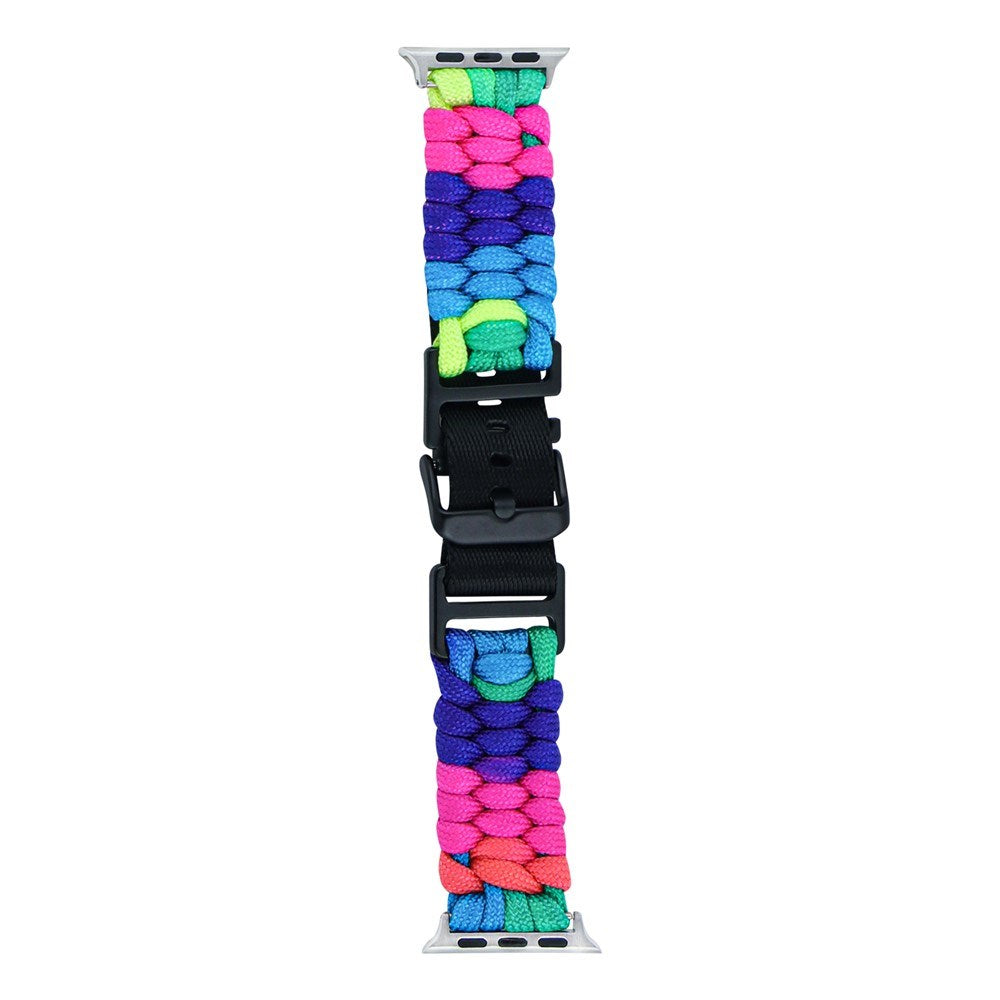Apple Watch (38/40/SE/41/42mm) EIDERWOOD Flettet Nylon Reim - Multi