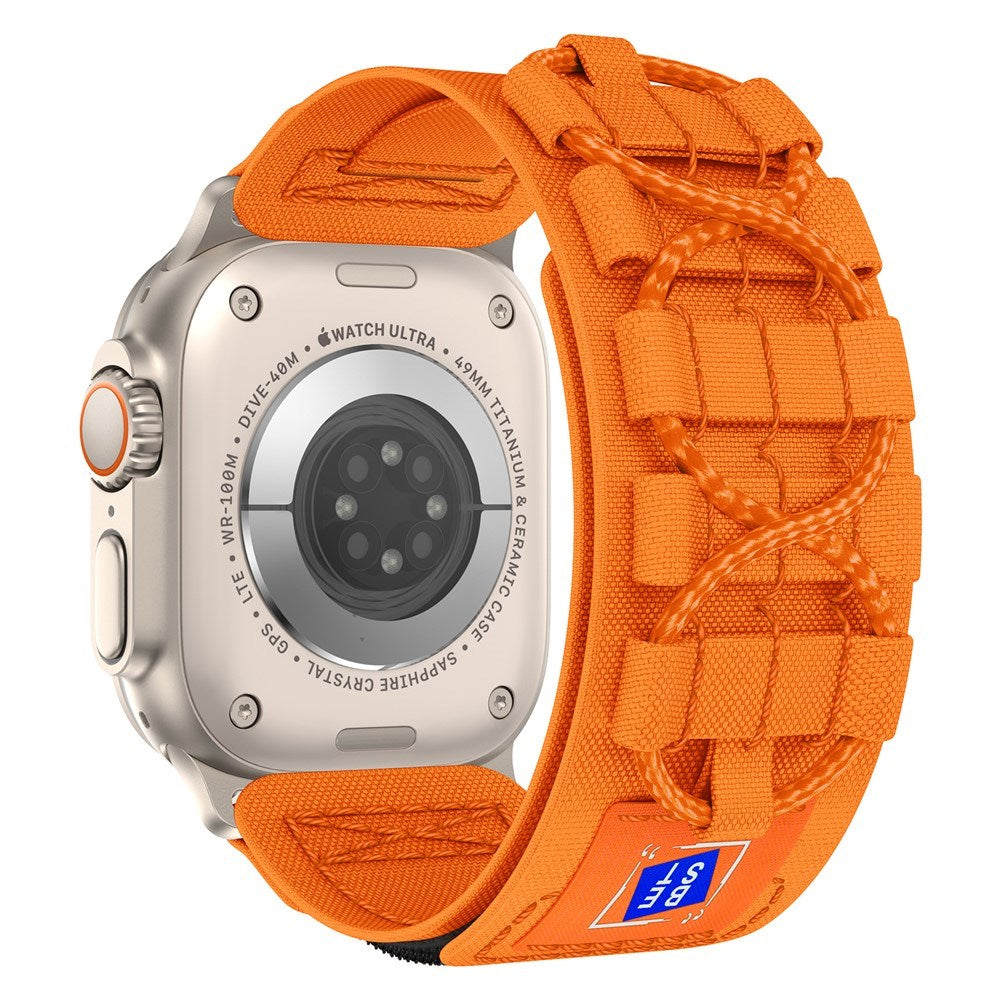 Apple Watch (42/44/SE/45/46/49mm) EIDERWOOD Nylon Klokkereim - Oransje