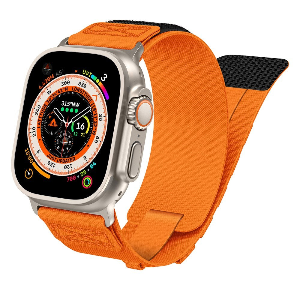 Apple Watch (42/44/SE/45/46/49mm) EIDERWOOD Nylon Klokkereim - Oransje