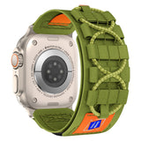Apple Watch (42/44/SE/45/46/49mm) EIDERWOOD Nylon Klokkereim - Grønn