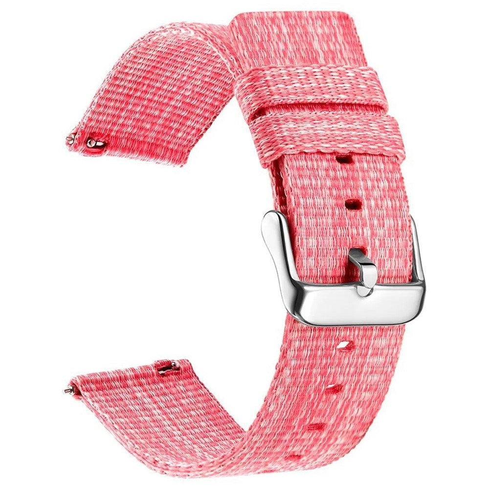 Universal 14mm Nylon Smartklokke Reim - Pink