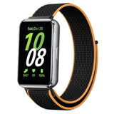 Samsung Galaxy Fit3 Nylon Borrelåss Reim - Svart / Gul