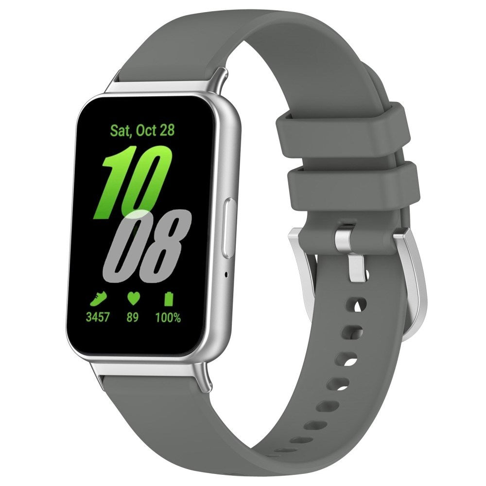 Samsung Galaxy Fit3 Smartwatch Silikon Reim - Mørk grå