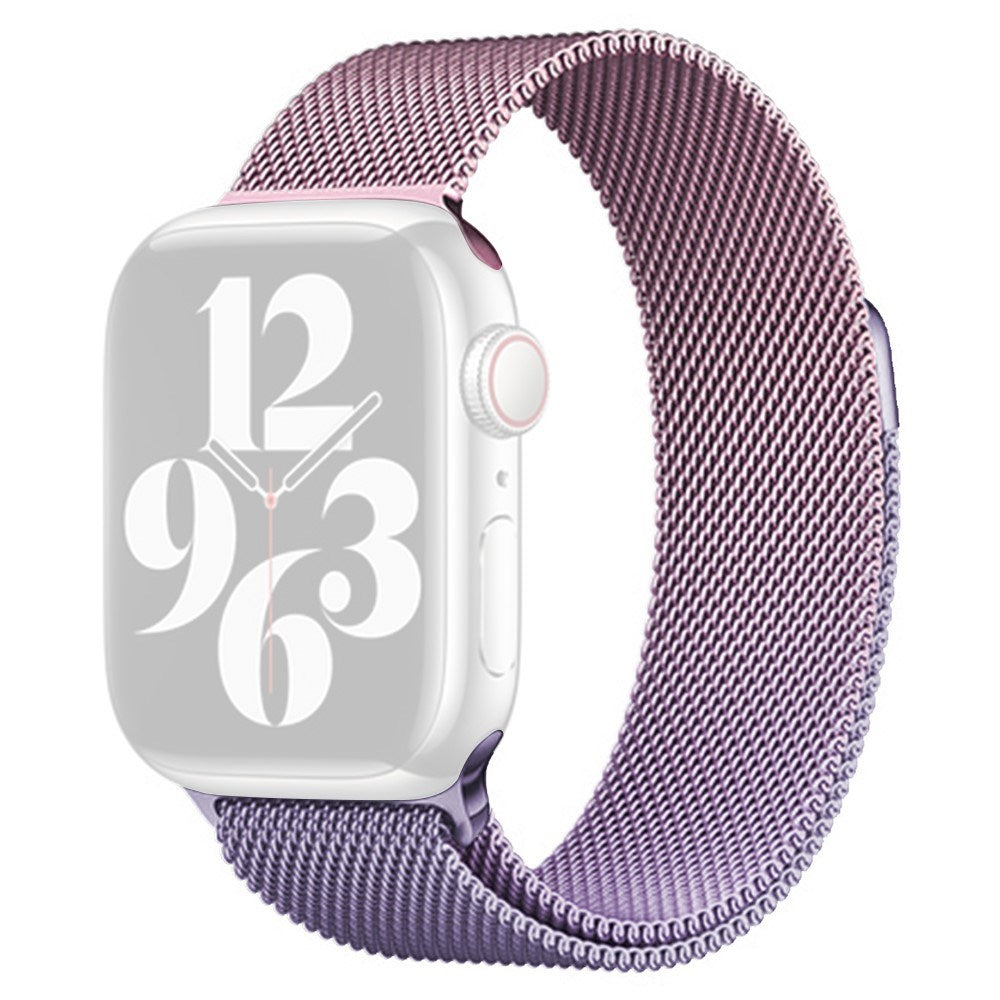 Apple Watch (38/40/SE/41/42mm) Gradient Magnetic Stainless Steel Strap - Rosa / Lilla