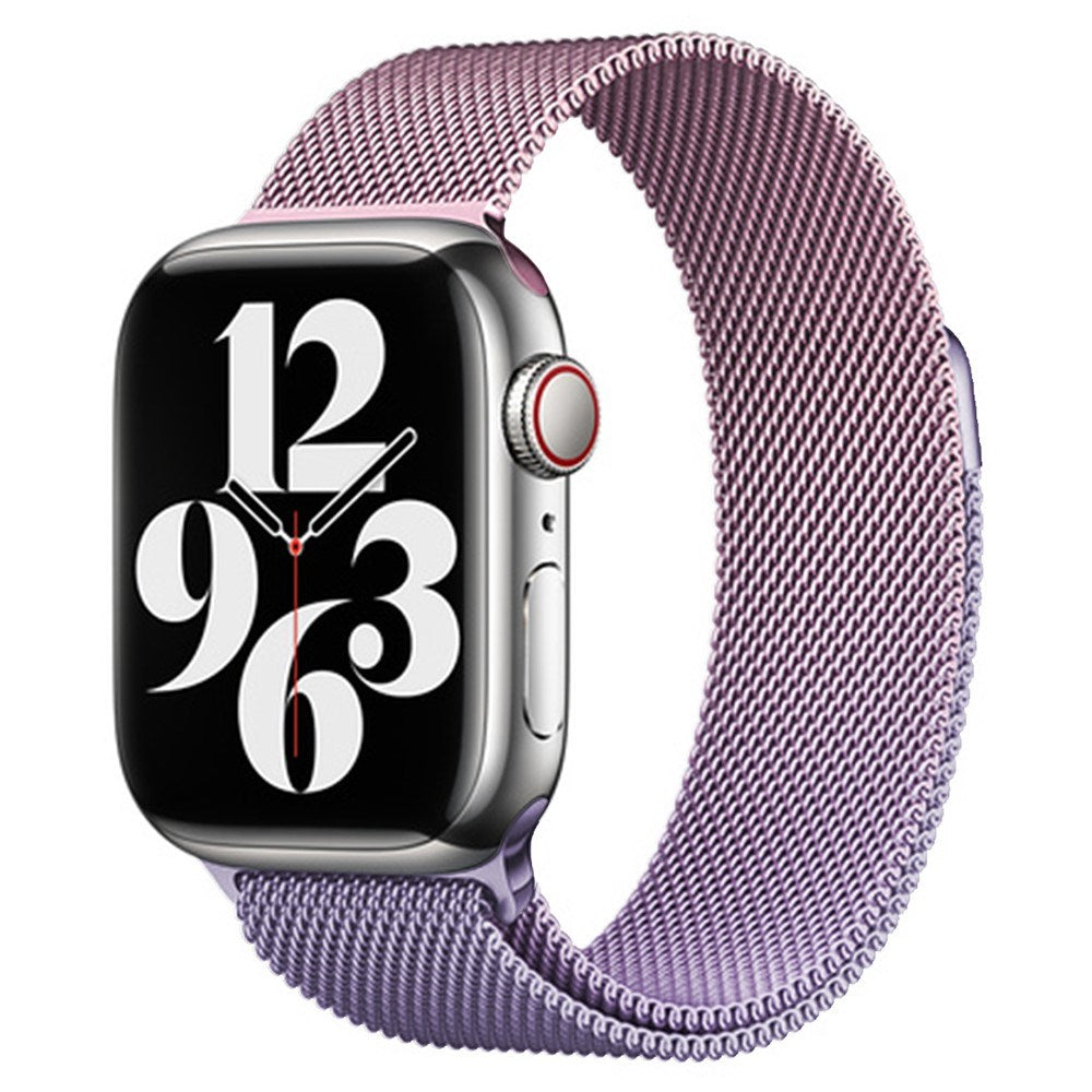 Apple Watch (38/40/SE/41/42mm) Gradient Magnetic Stainless Steel Strap - Rosa / Lilla