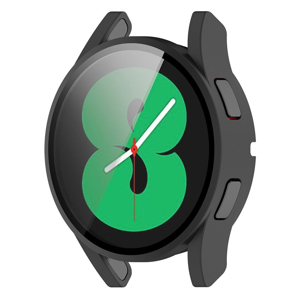 Samsung Galaxy Watch 4 (40mm) / FE (40mm) Deksel i Hardplast med Innebygd Skjermbeskyttelse - Svart