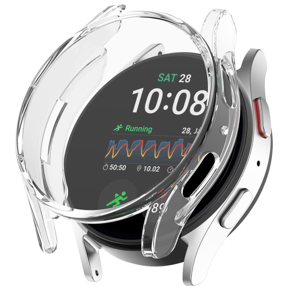 Samsung Galaxy Watch 7 (40mm) Transparent Fleksibelt TPU Plast Deksel – Gjennomsiktig