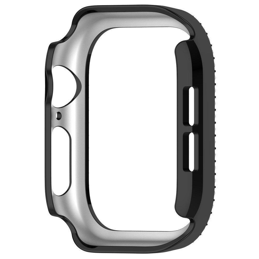 Apple Watch 10 (42mm) Hard Plastik Deksel - Svart / Rhinsten