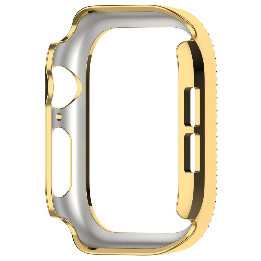 Apple Watch 10 (42mm) Hard Plastik Deksel - Gull / Rhinsten