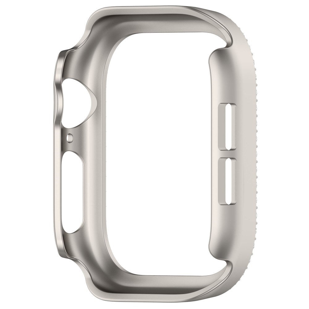 Apple Watch 10 (42mm) Hard Plastik Deksel - Grå / Rhinsten