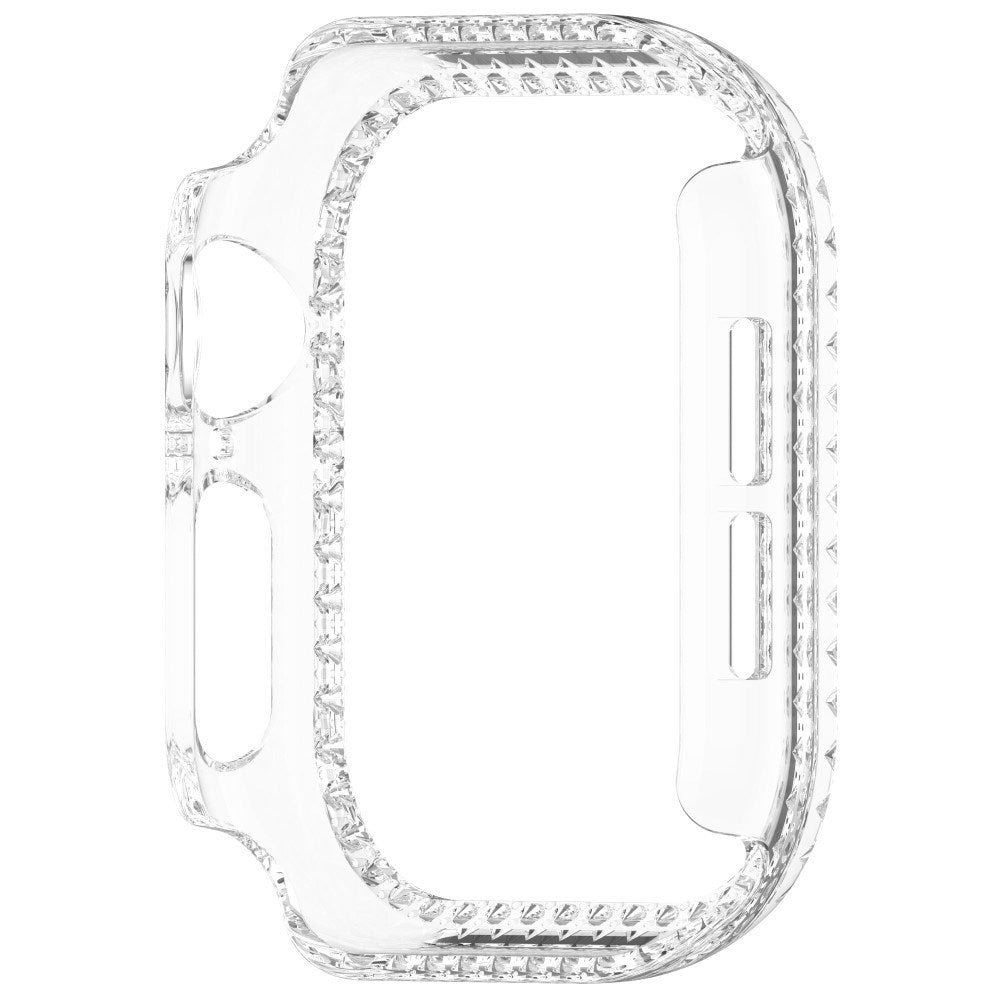 Apple Watch 10 (42mm) Hard Plast Deksel - Gjennomsiktig / Rhinsten