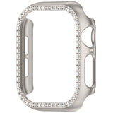 Apple Watch 10 (42mm) Hard Plast Deksel - Grå / Rhinsten