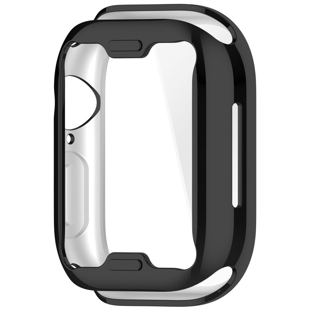 Apple Watch 10 (42mm) Fleksibelt Plast Deksel med Skjermbeskyttelse - Svart