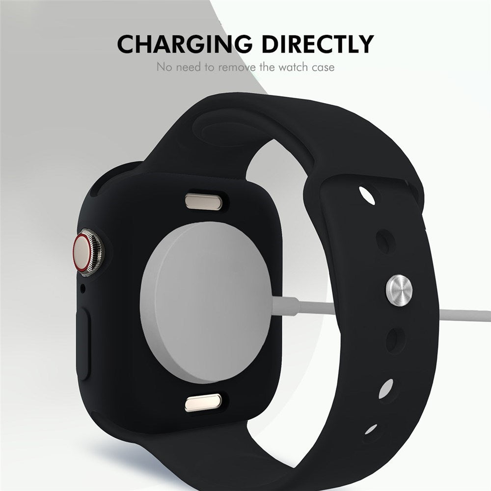 Apple Watch 11 / 10 (46mm) Fleksibelt Plast Deksel - Grå