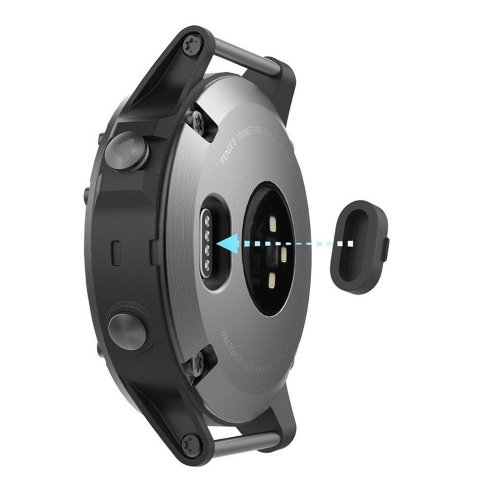 Universell Silikon Støvbeskytter til Garmin Smartwatch – 10 stk – Svart