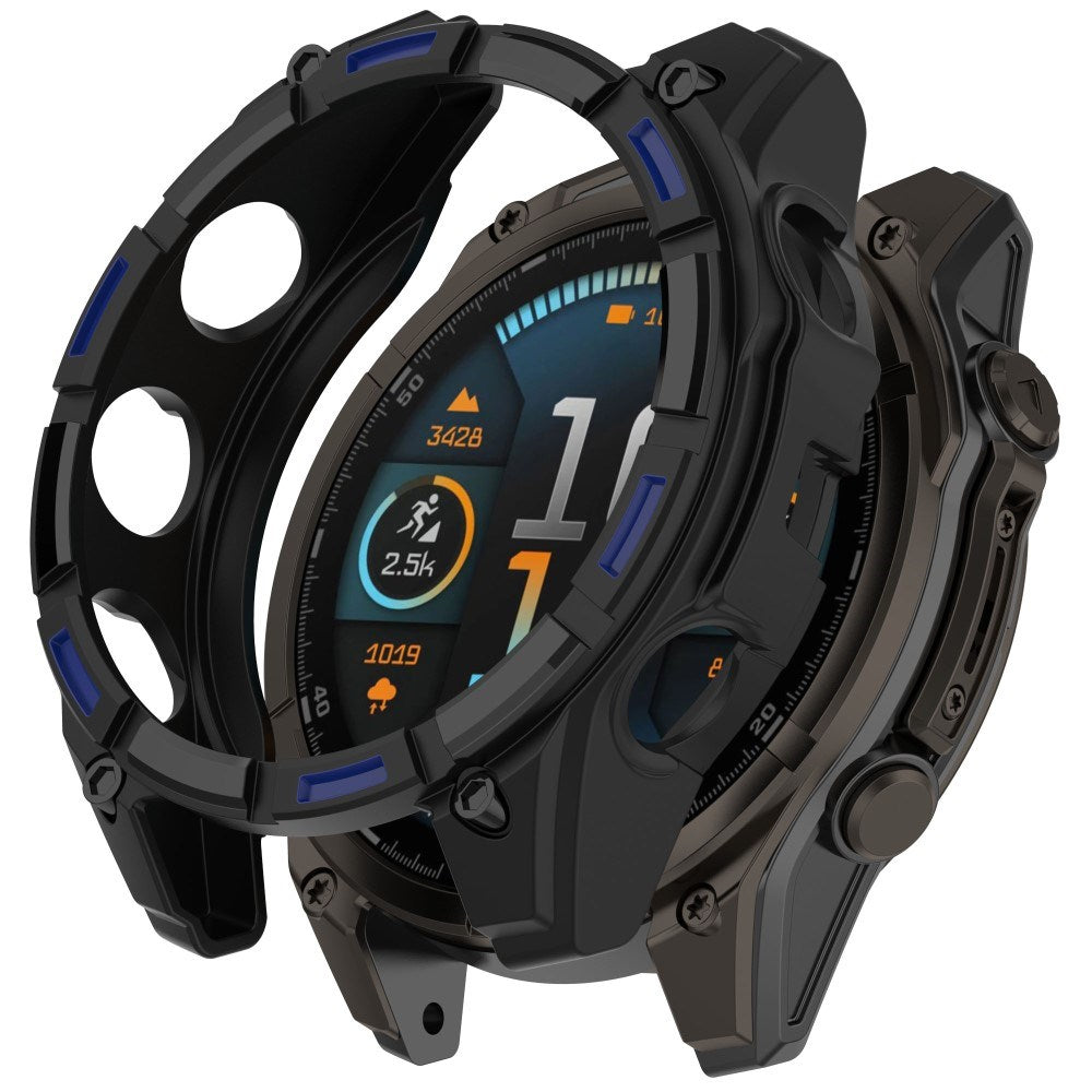 Garmin Tactix 8 Solar (51mm) Bumper Plast Deksel - Svart / Blå