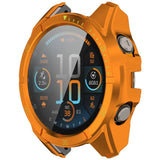 Garmin Tactix 8 AMOLED (51mm) Hardt Plast Deksel m. Beskyttelsesglass - Oransje / Gul