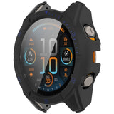 Garmin Tactix 8 AMOLED (47mm) Hardt Plast Deksel m. Beskyttelsesglass - Svart / Blå