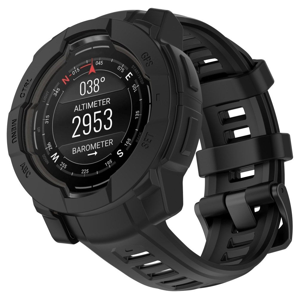 Garmin Instinct E (45mm) Bumper Silikon Deksel - Svart