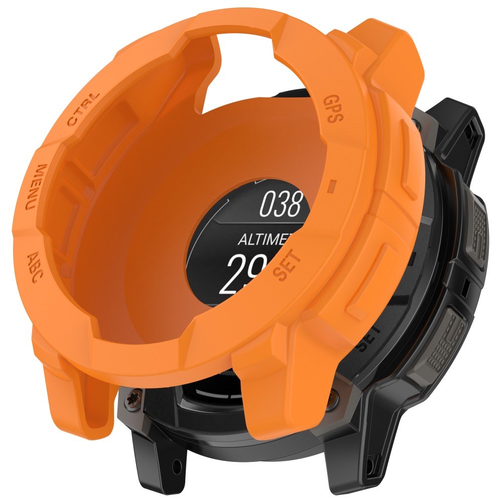 Garmin Instinct 3 AMOLED / Solar (45mm) Bumper Silikon Deksel - Oransje
